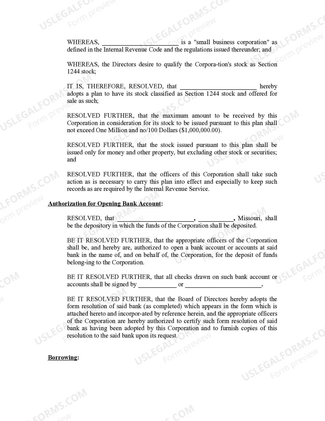 Preview Minutes for Organizational Meeting