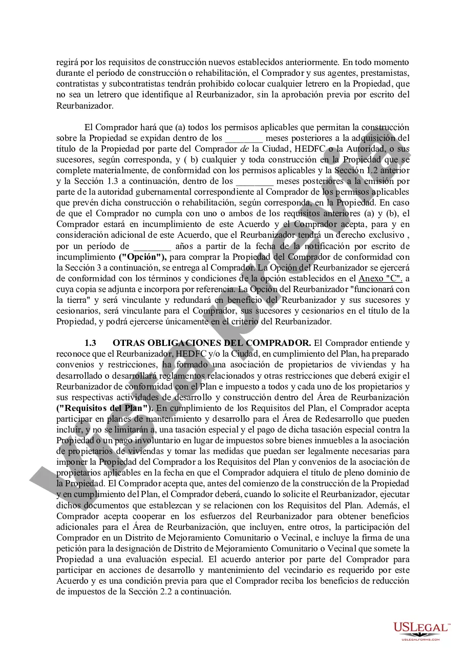 Preview Acuerdo de Desarrollo de Área de Parcela