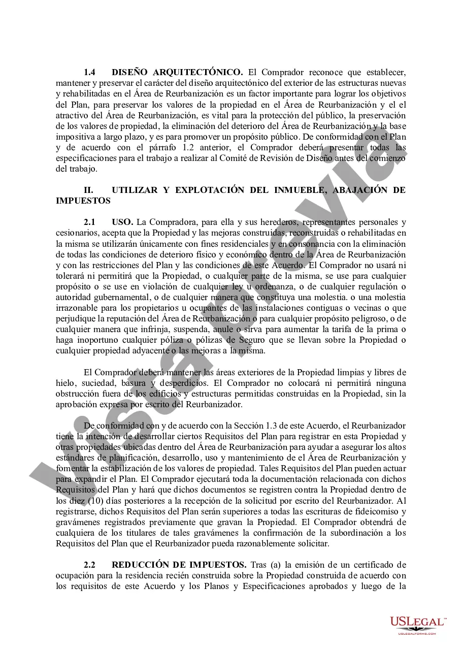 Preview Acuerdo de Desarrollo de Área de Parcela