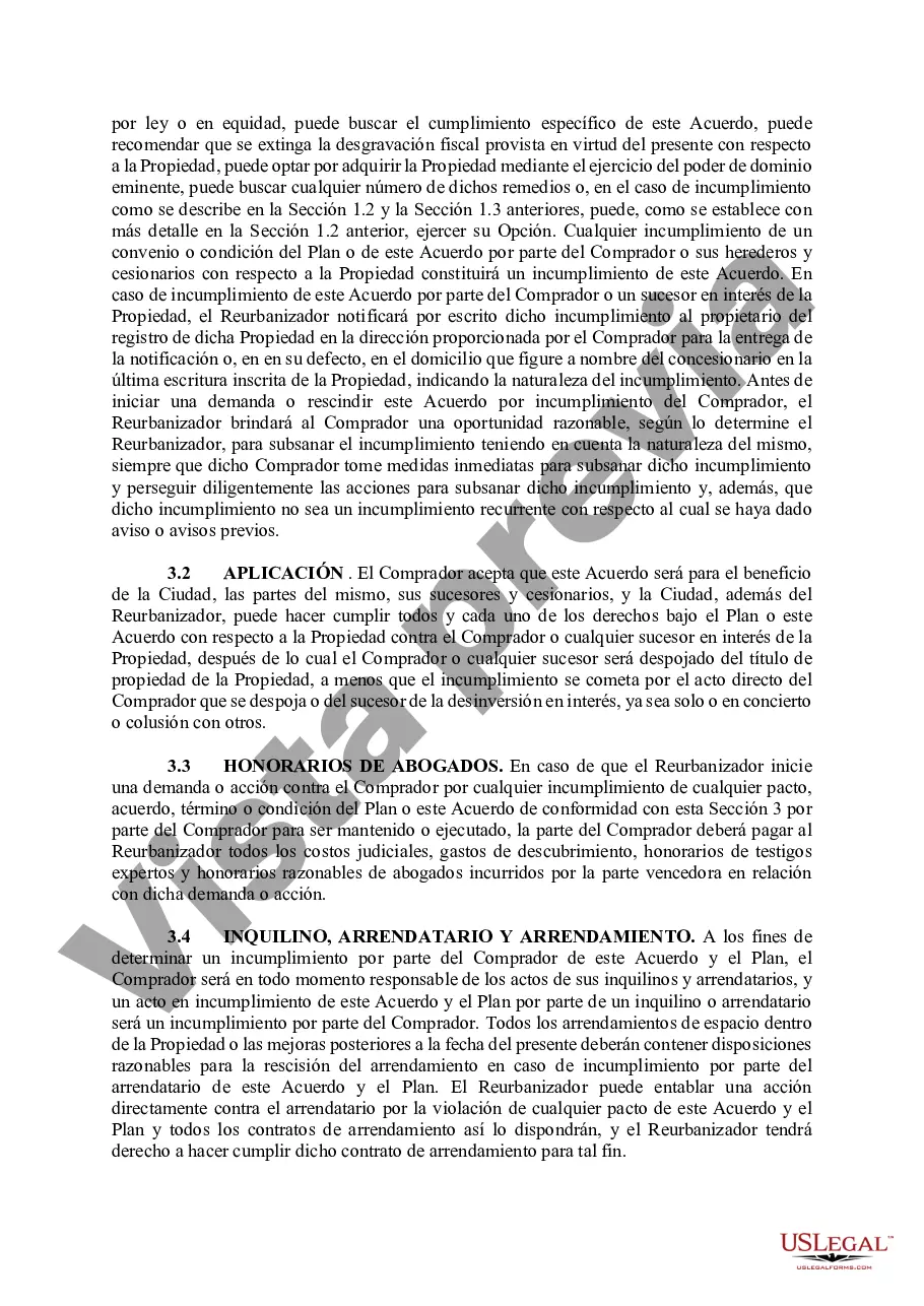 Preview Acuerdo de Desarrollo de Área de Parcela