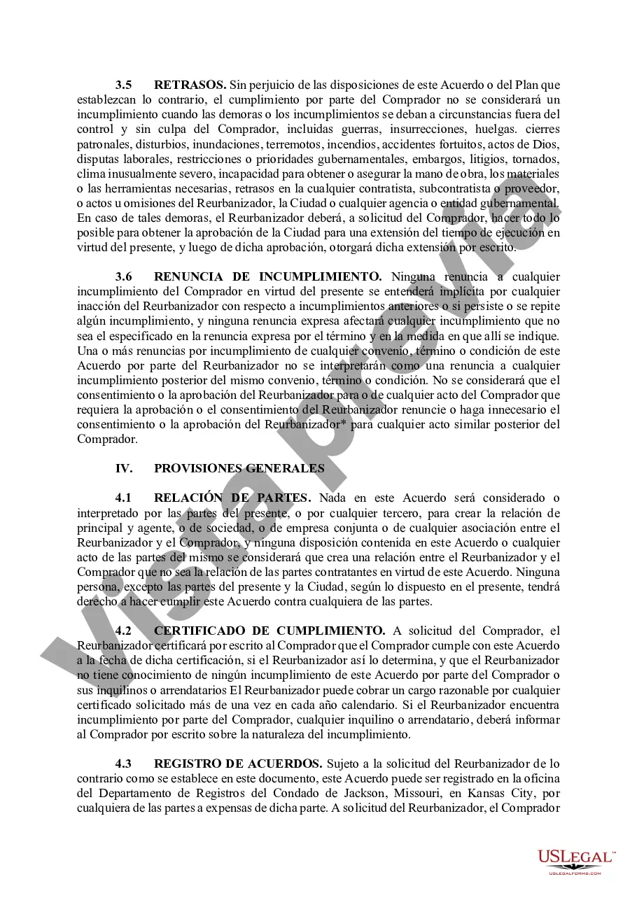 Preview Acuerdo de Desarrollo de Área de Parcela