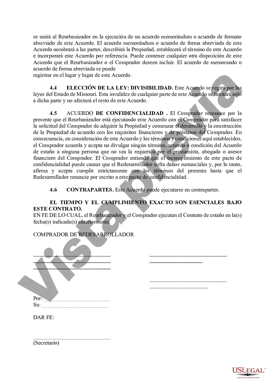 Preview Acuerdo de Desarrollo de Área de Parcela