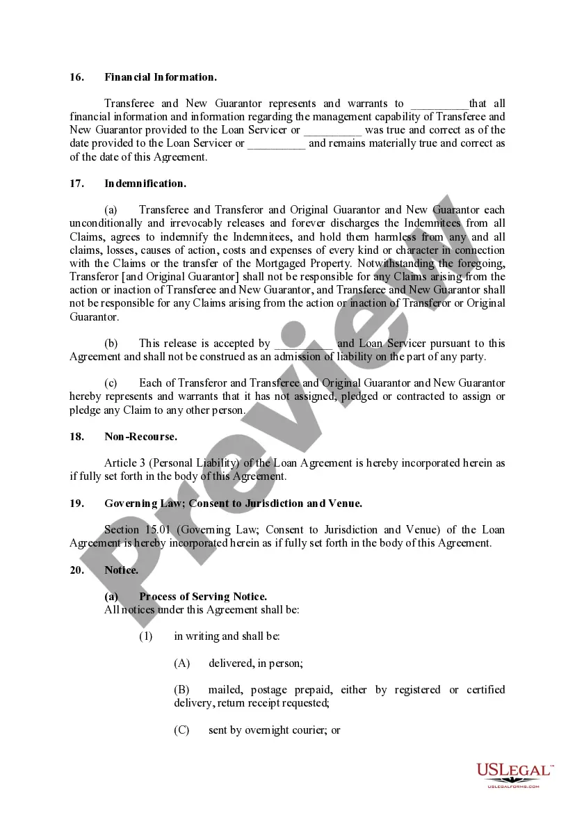 Preview Special Joint Tenancy Warranty