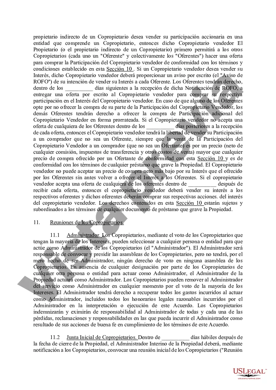 Preview Acuerdo de copropietarios