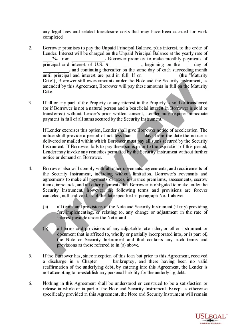 Preview Loan Modification Agreement