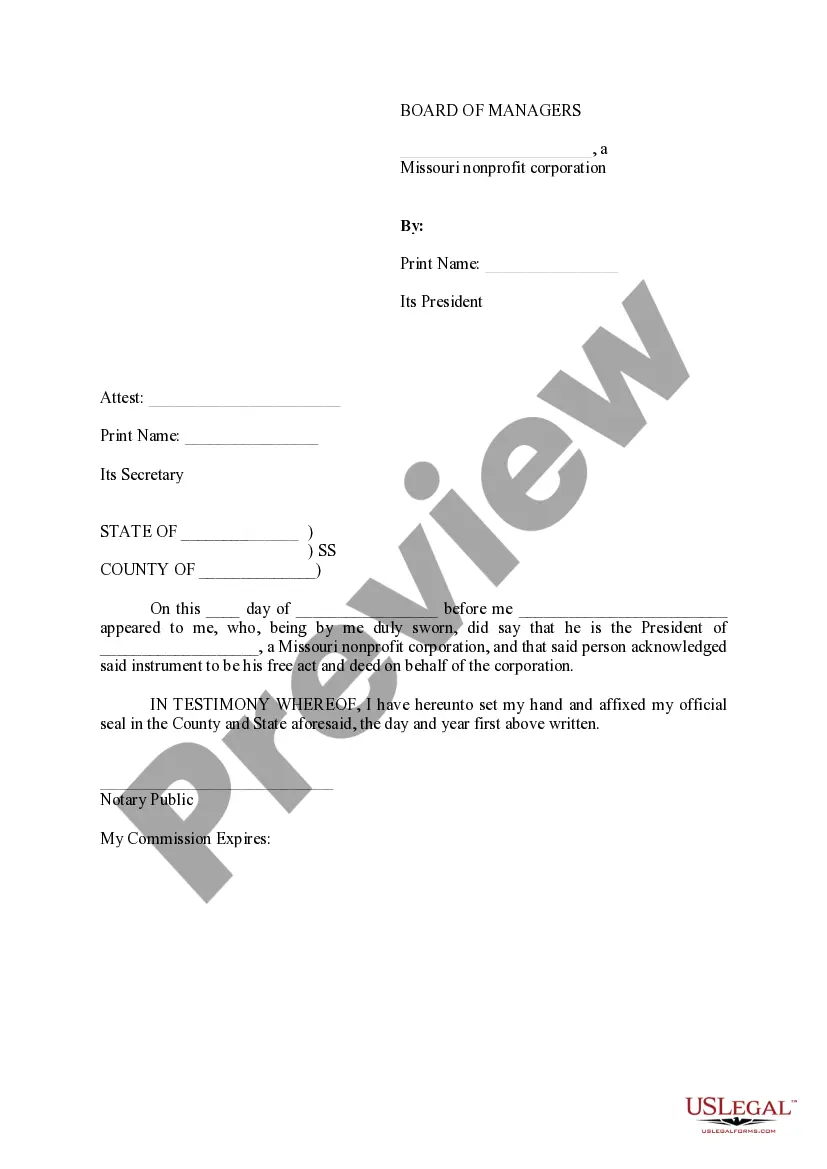 Preview Resolution Regarding TerminationAnd Dues Reformation Agreement