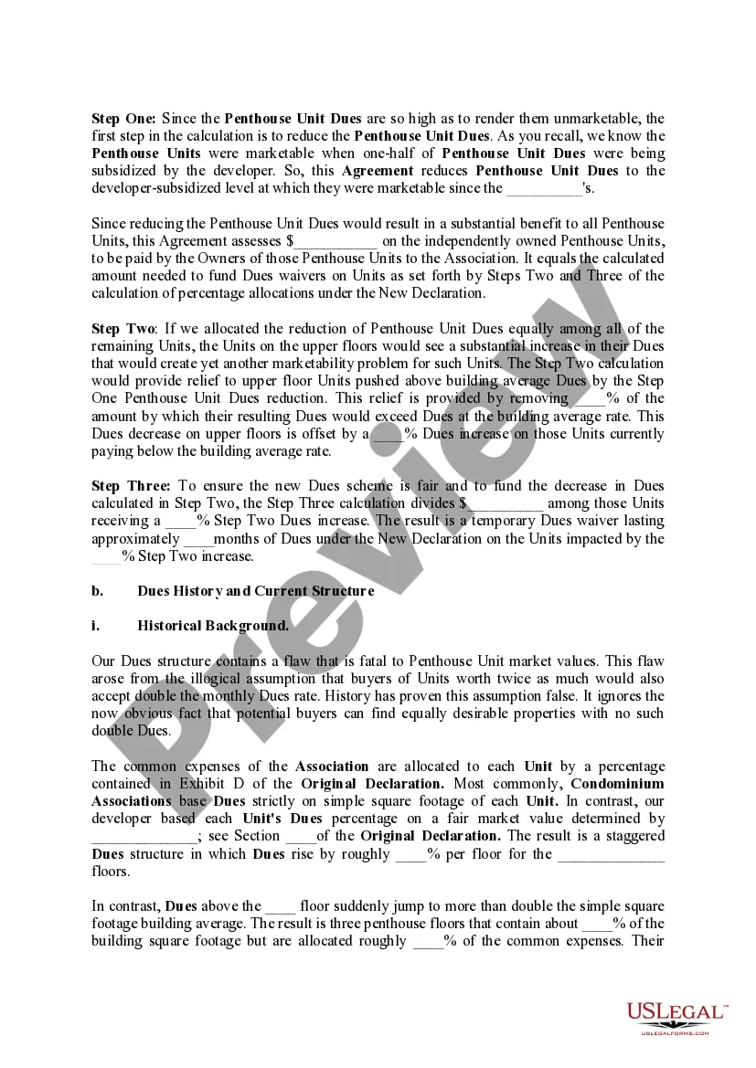 Preview Resolution Regarding TerminationAnd Dues Reformation Agreement