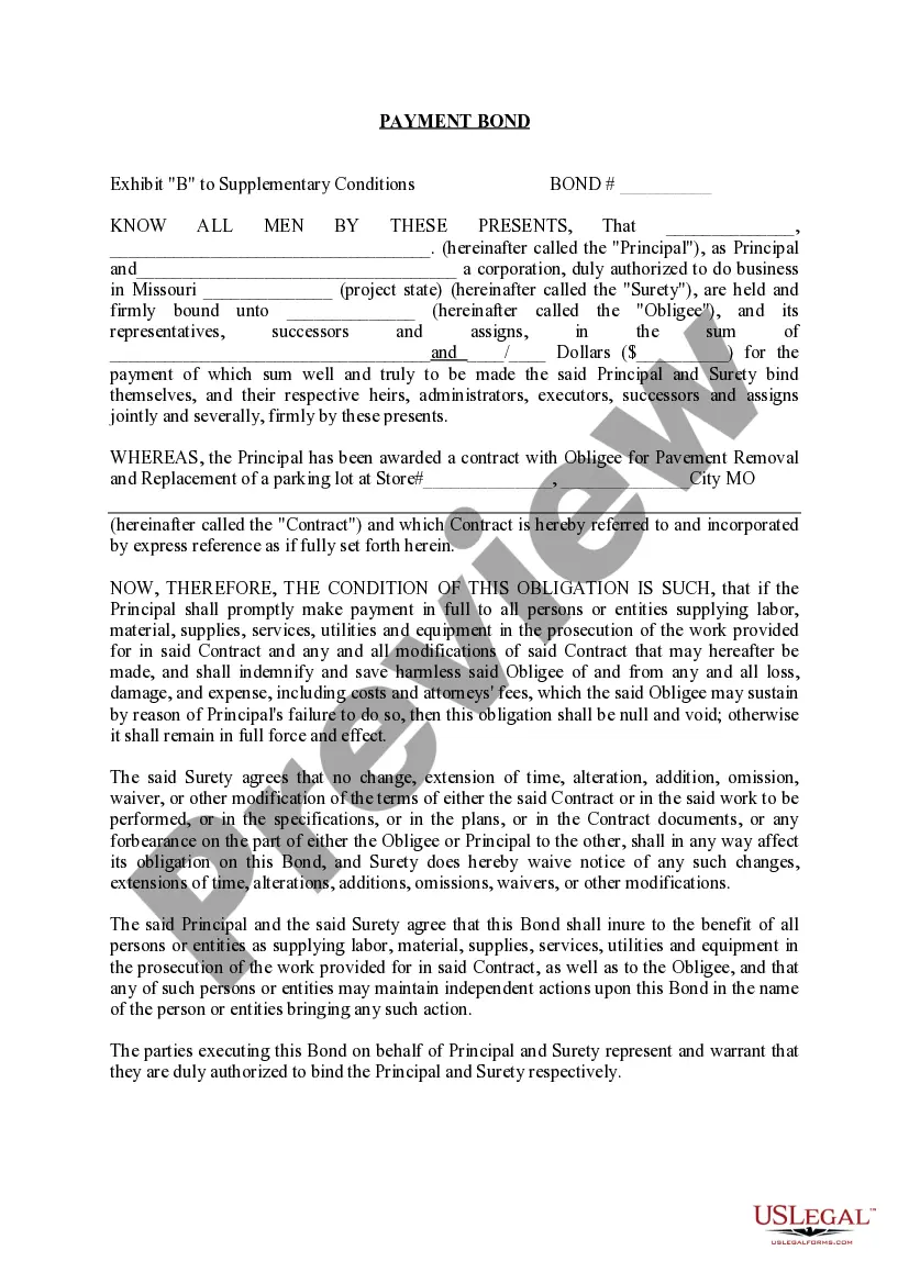 Preview Performance Bond and Payment Bond