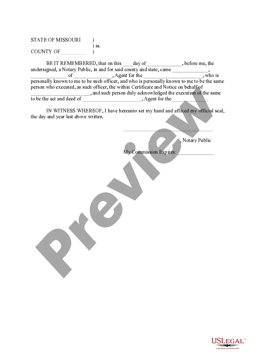 Preview Certificate of Non-Payment of Assessment