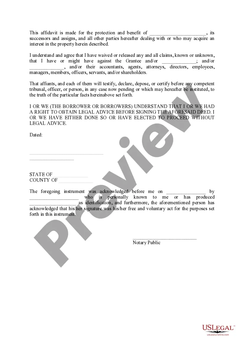 Preview Deed in Lieu of Foreclosure