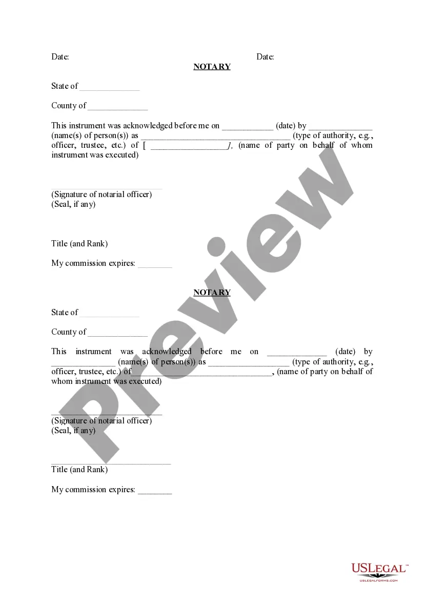 Preview Grant of Easement