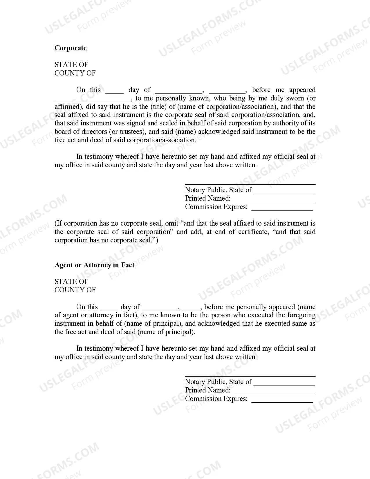 Preview Missouri Oil and Gas Acknowledgment