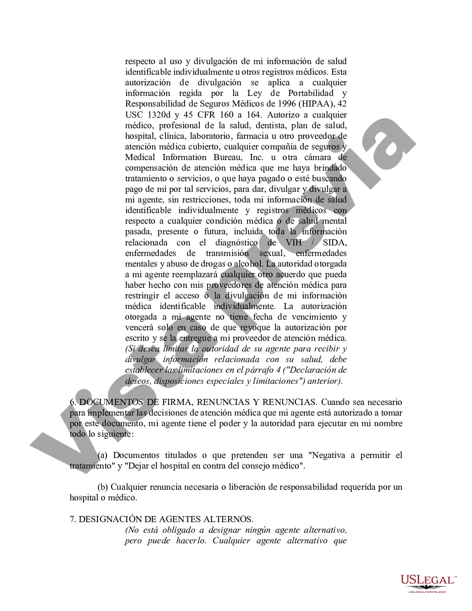 Preview Poder notarial duradero para el cuidado de la salud