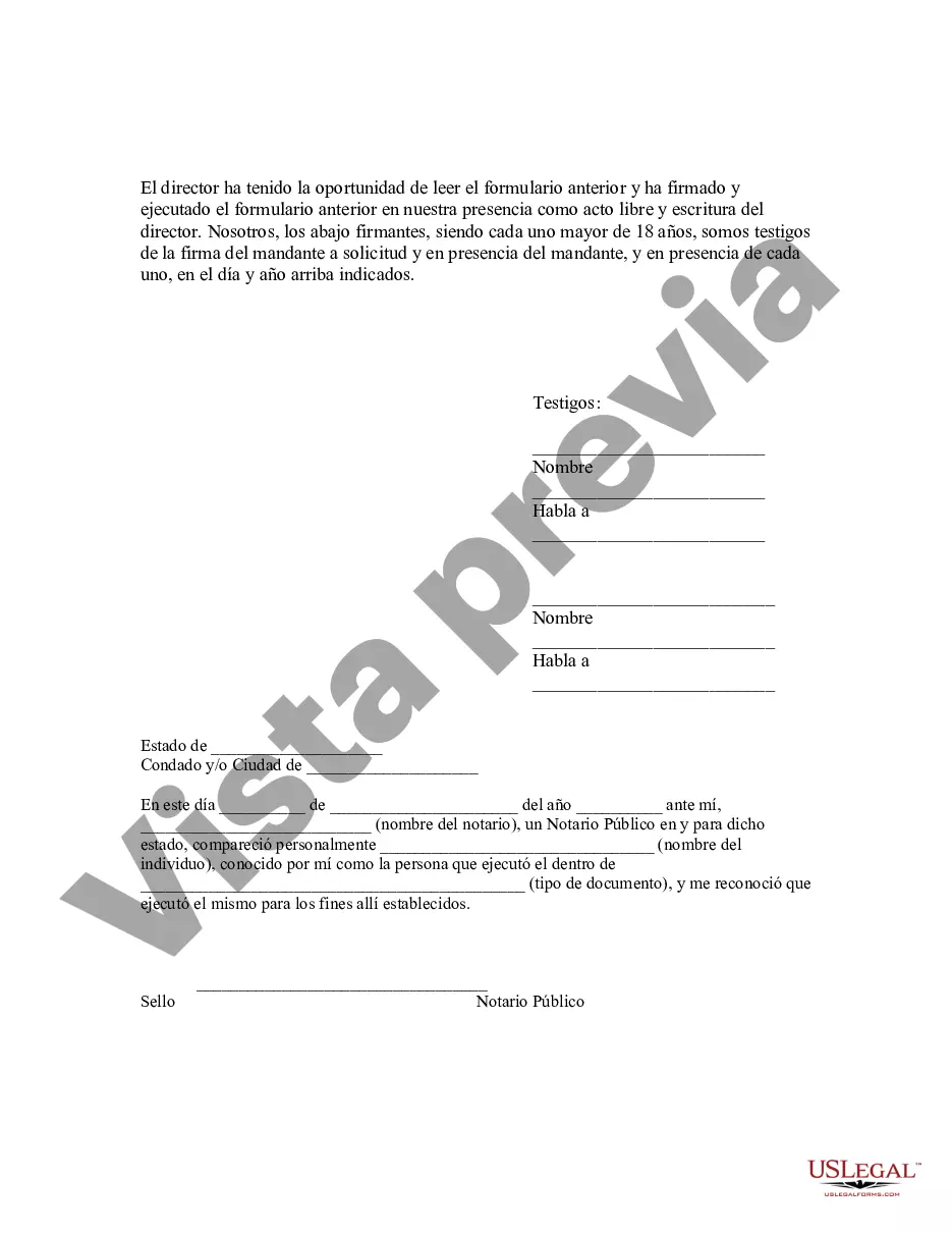 Preview Poder notarial duradero para el cuidado de la salud