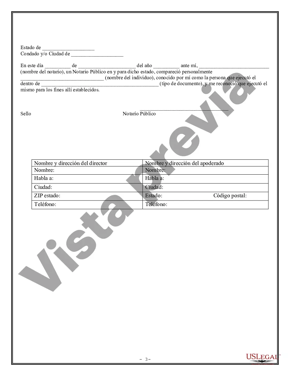 Preview Poder Notarial Limitado para Transacciones de Acciones y Poderes Corporativos