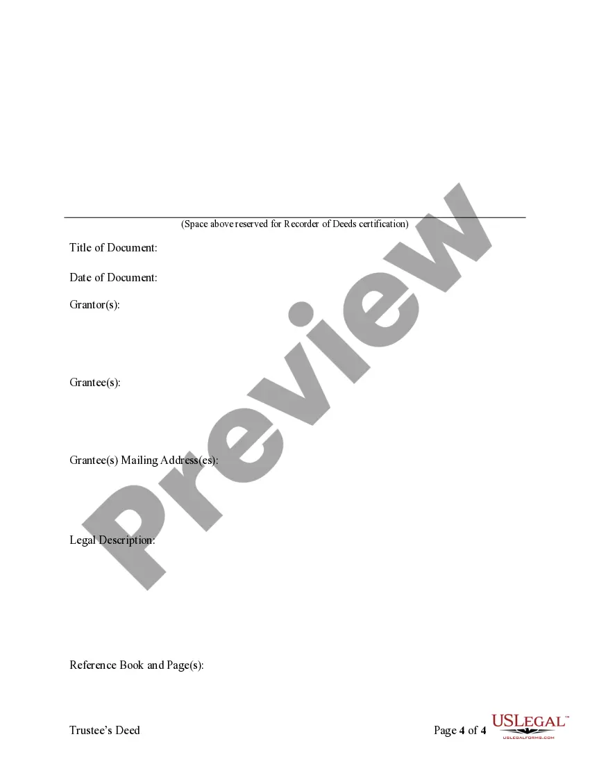 Preview Warranty Deed for Co-Trustees to Husband and Wife as Tenants in Common