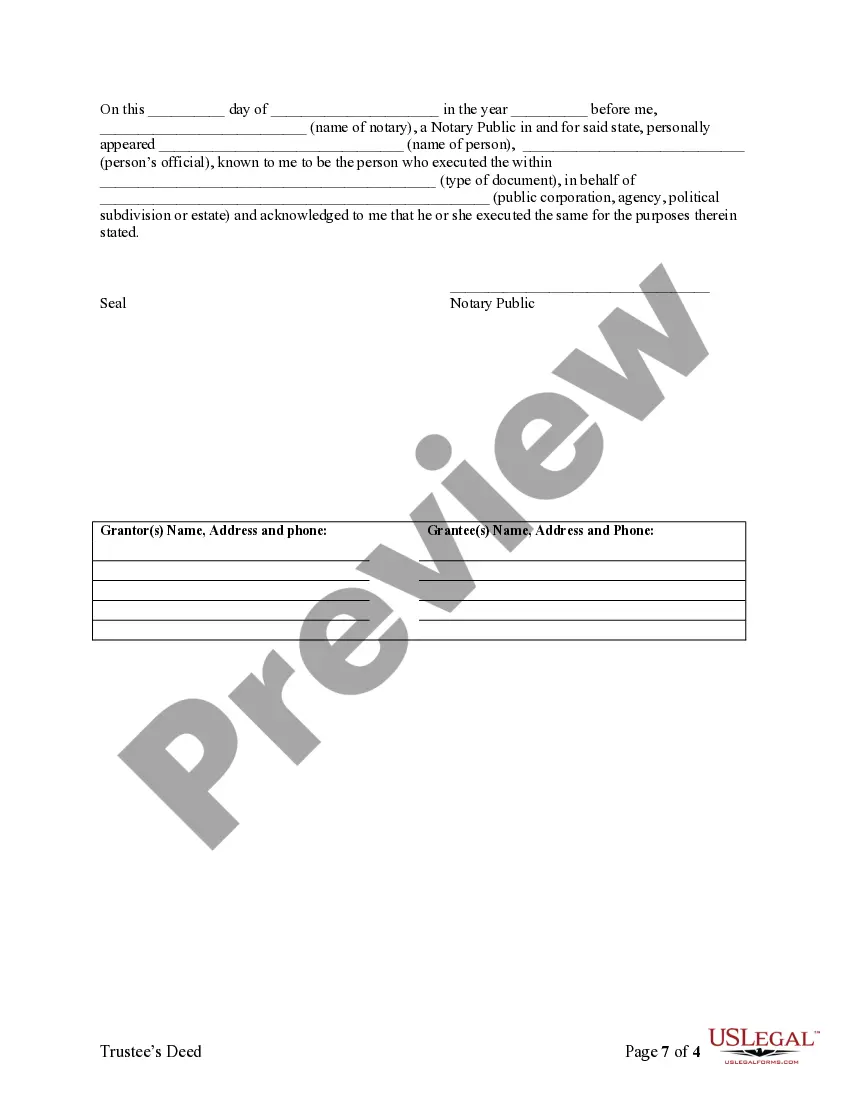 Preview Warranty Deed for Co-Trustees to Husband and Wife as Tenants in Common