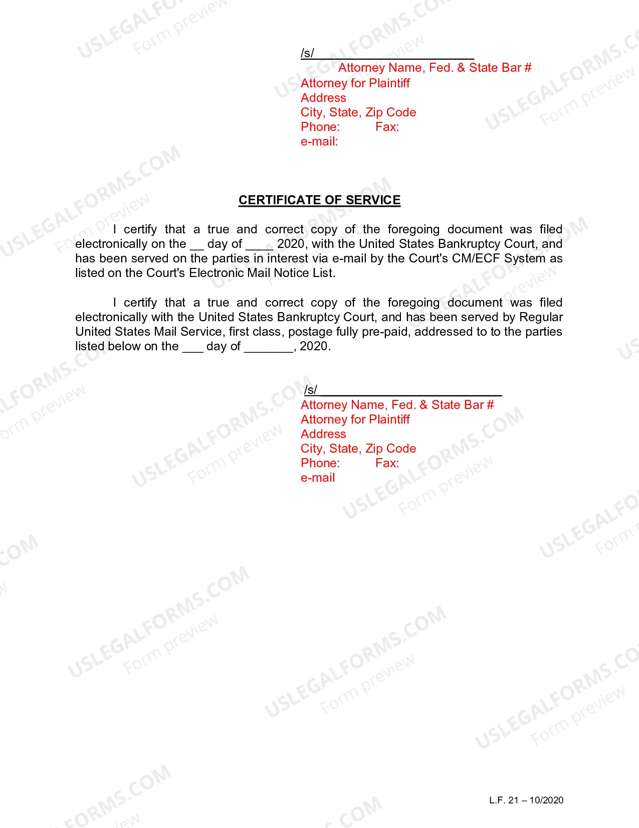 Preview Settlement Conference Report