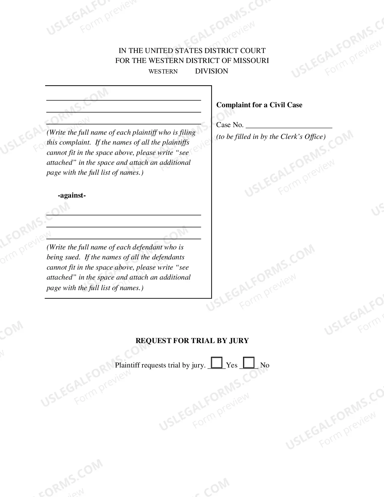 Preview Civil Complaint