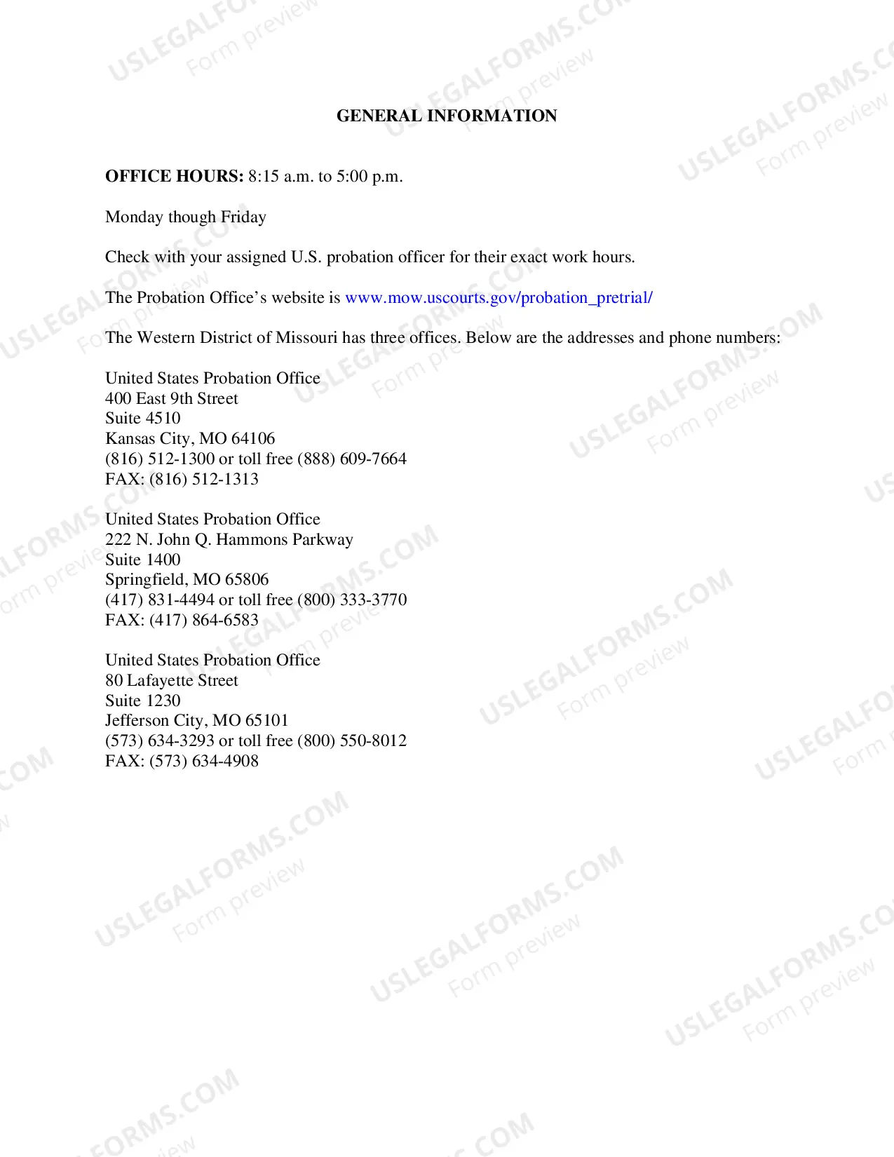 Preview Offender Orientation Handbook