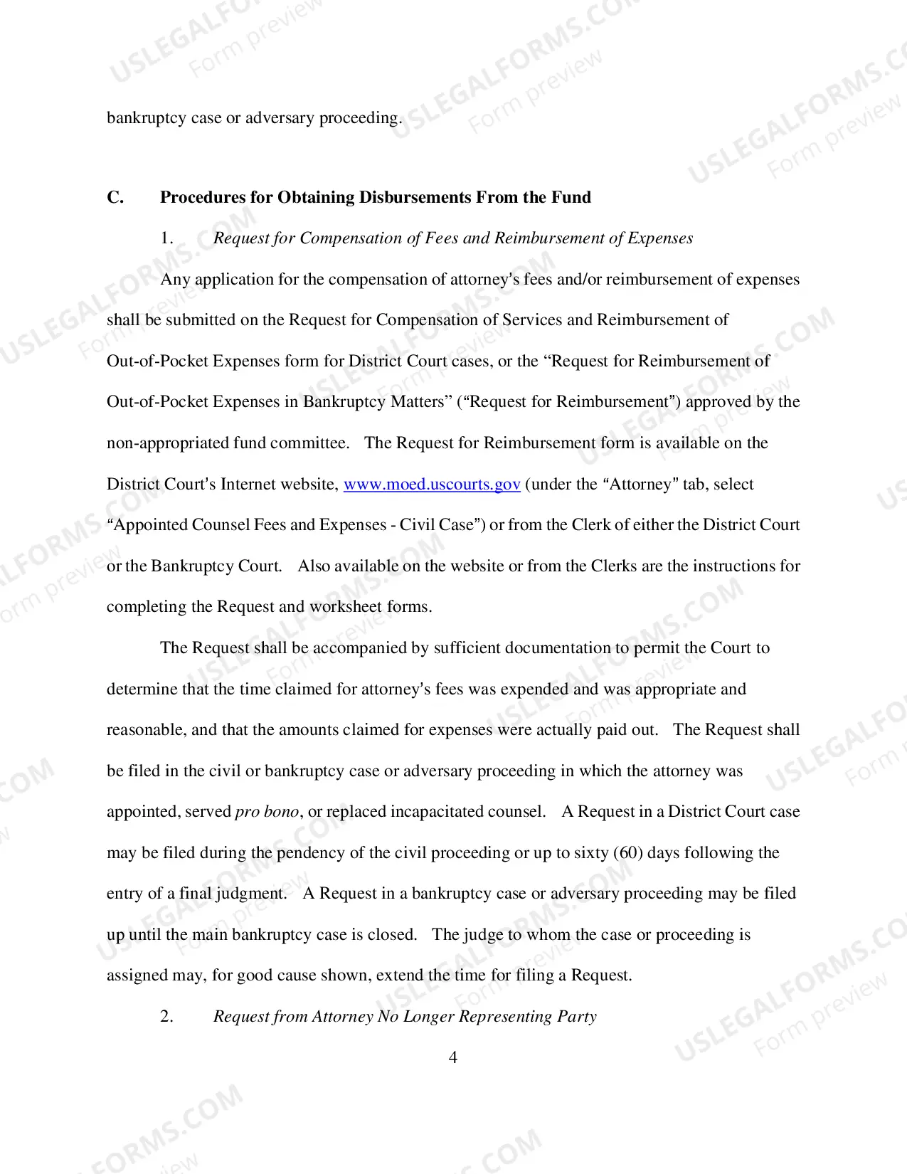Preview Regulations for Expenditures and Fees