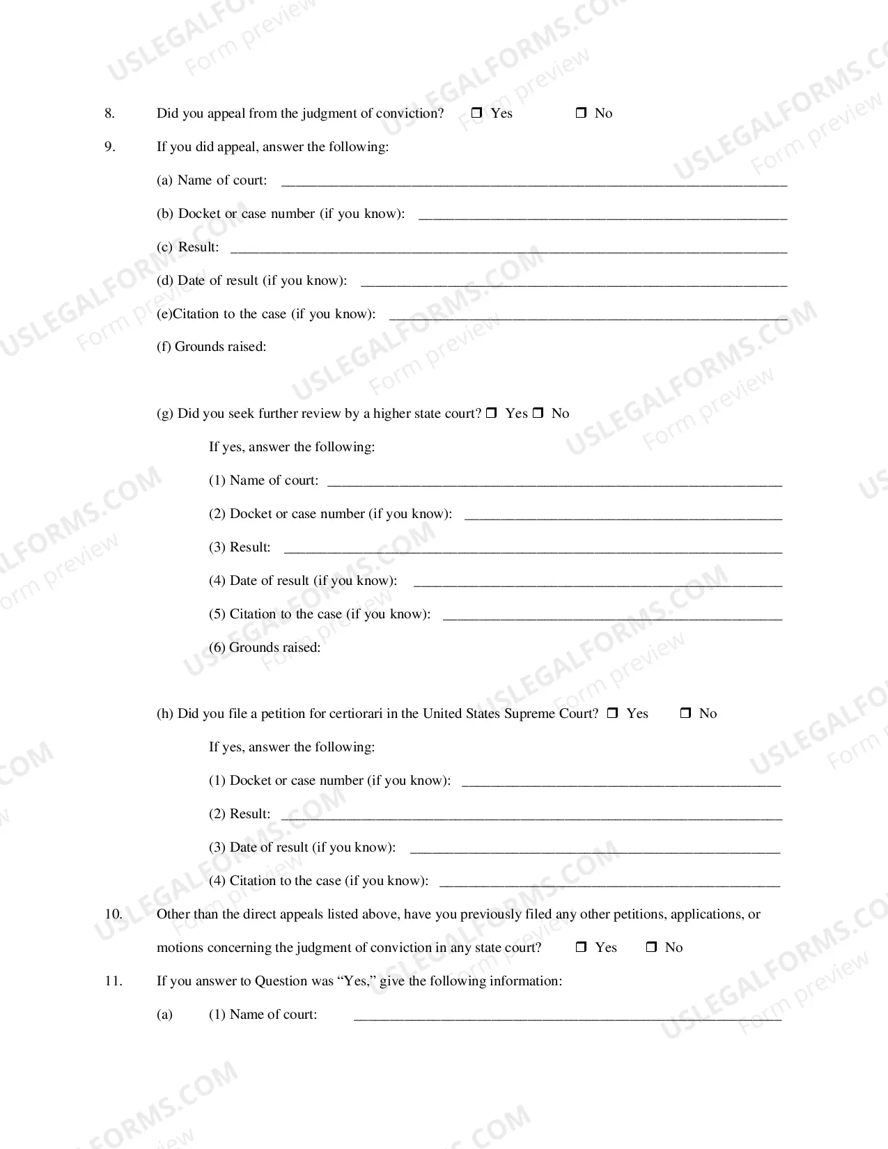 Preview 2254 Habeas Corpus Petition