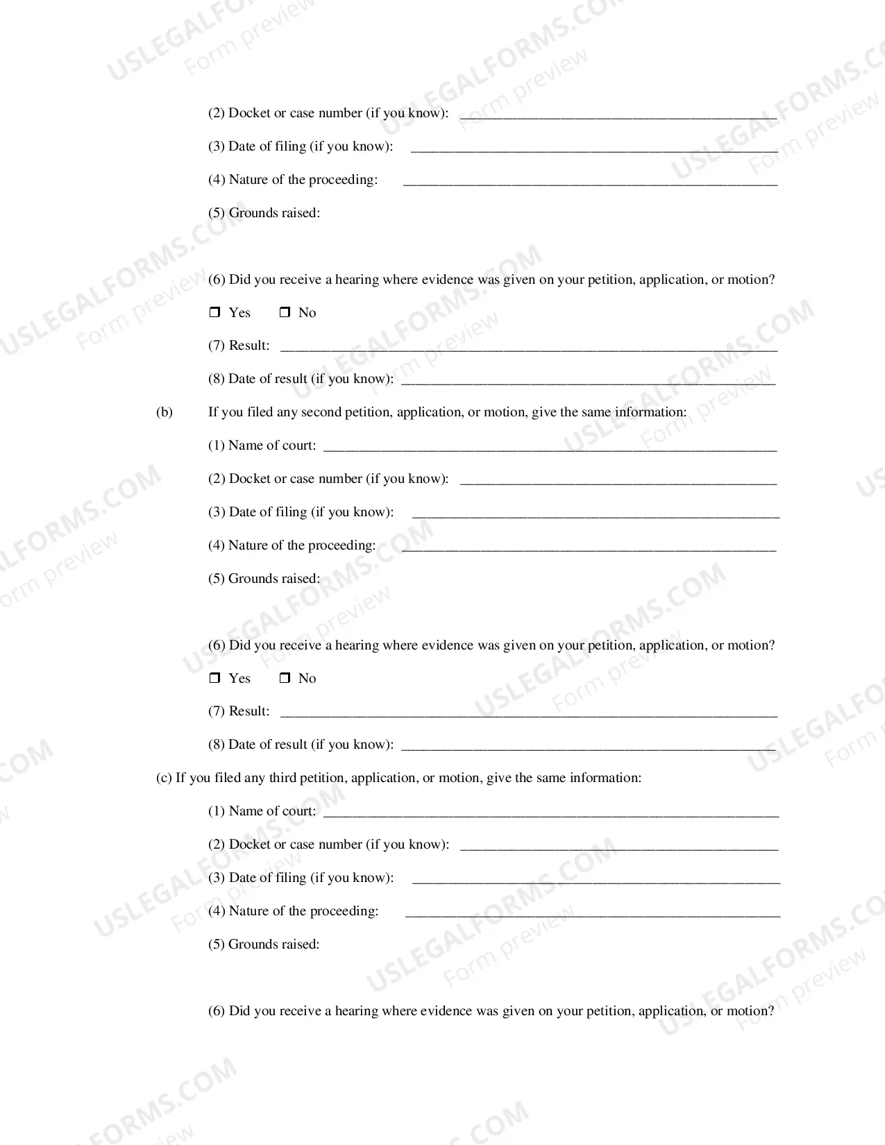 Preview 2254 Habeas Corpus Petition