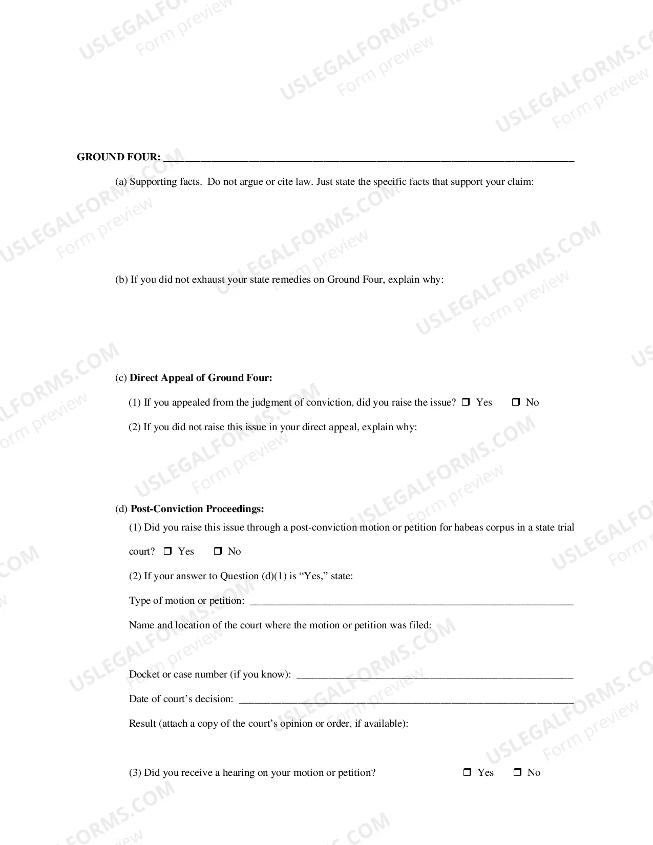 Preview 2254 Habeas Corpus Petition
