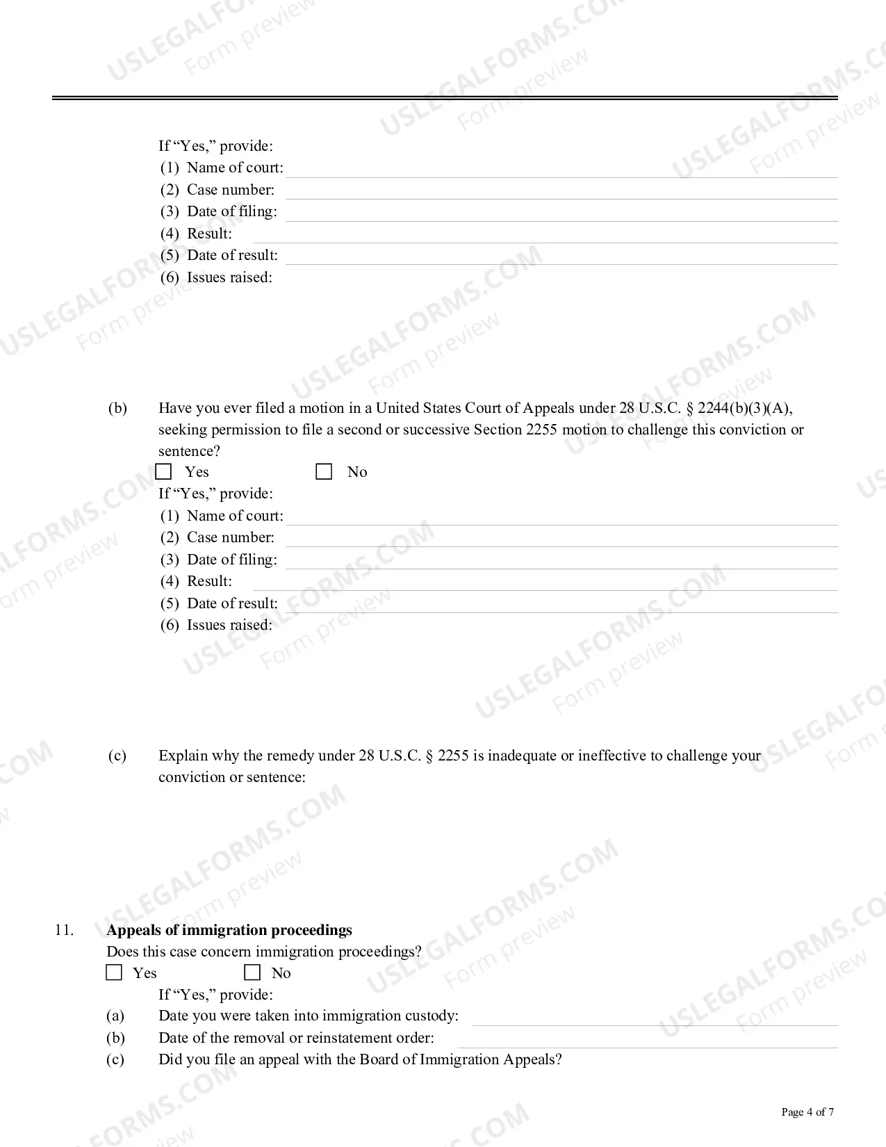 Preview 2241 Habeas Corpus Petition