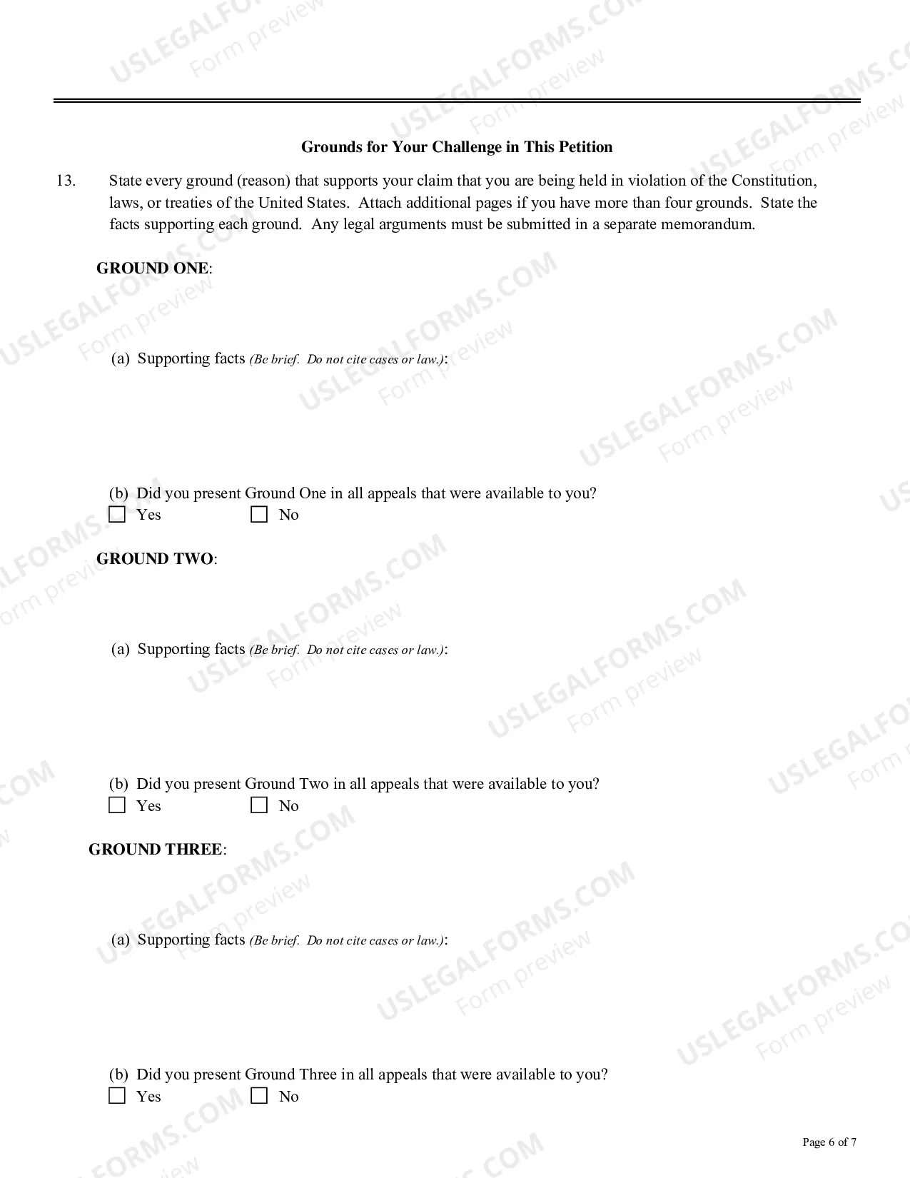 Preview 2241 Habeas Corpus Petition