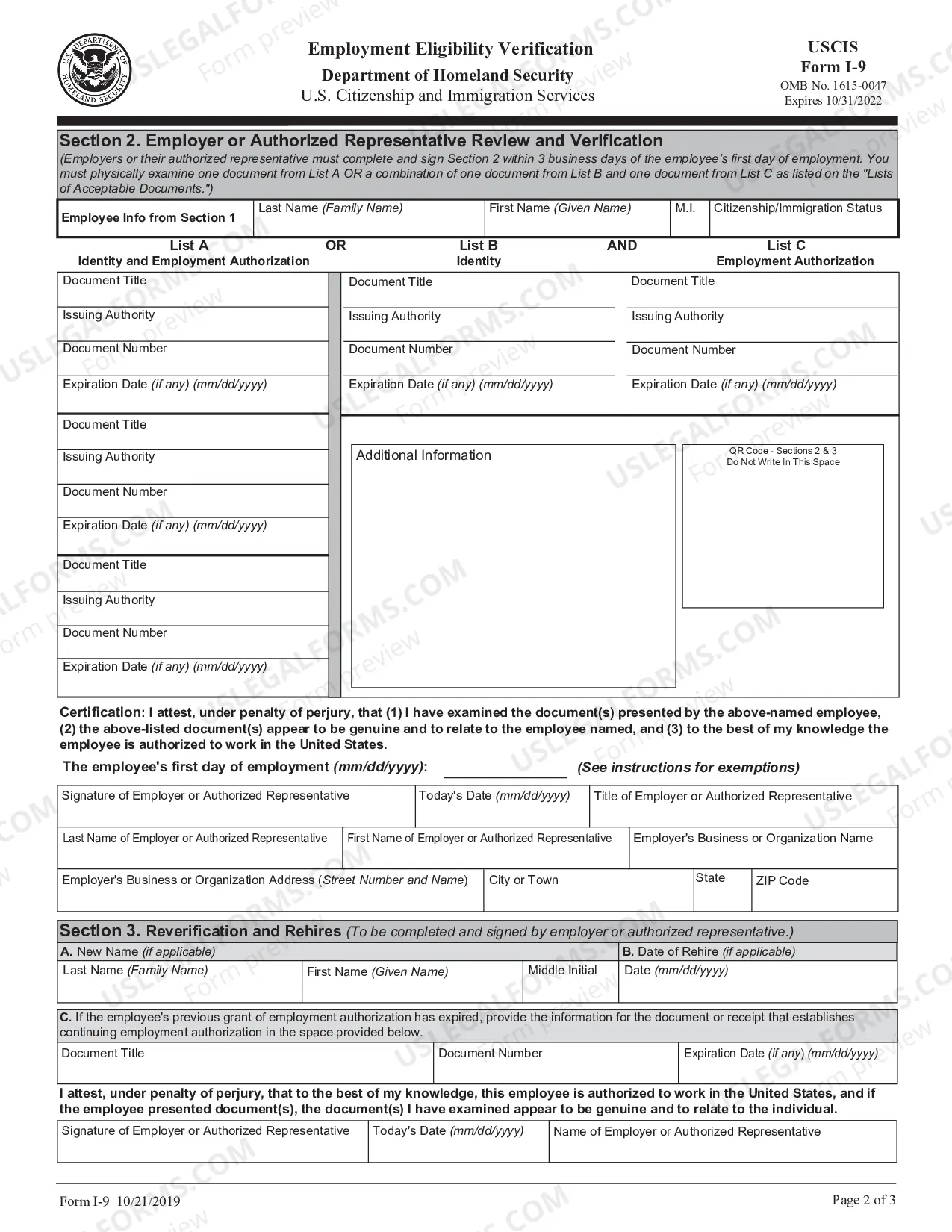 Preview Employment Eligibility Verification