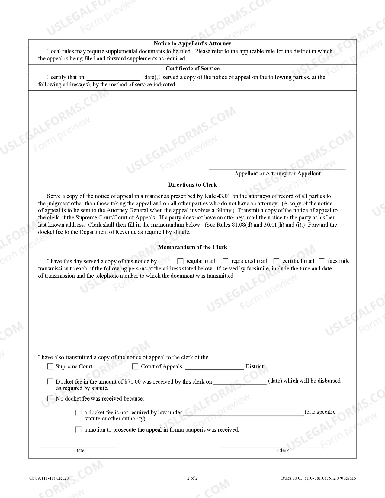 Preview Notice of Appeal