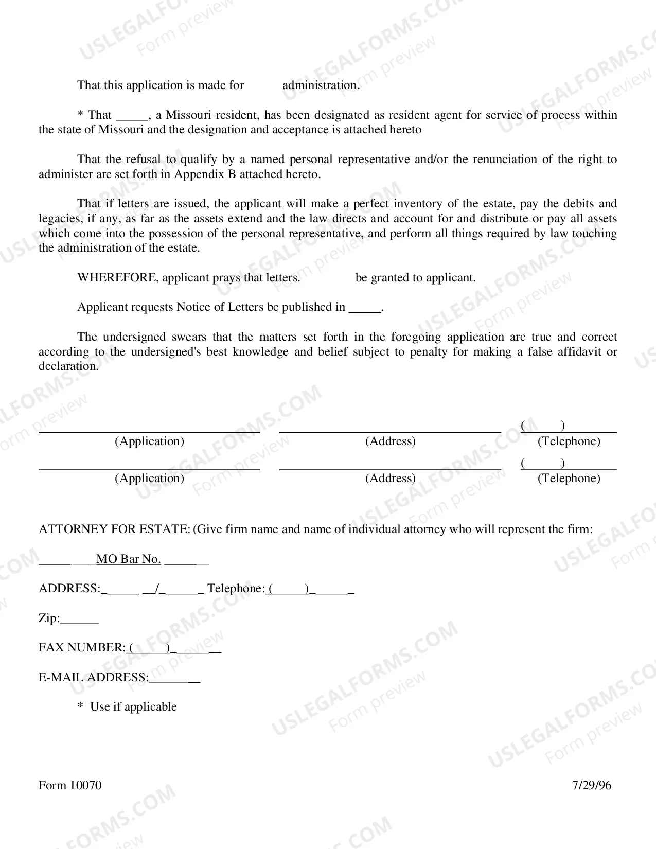 Preview Application For Letters Testamentary - Application For Letters of Administration Will Annexed