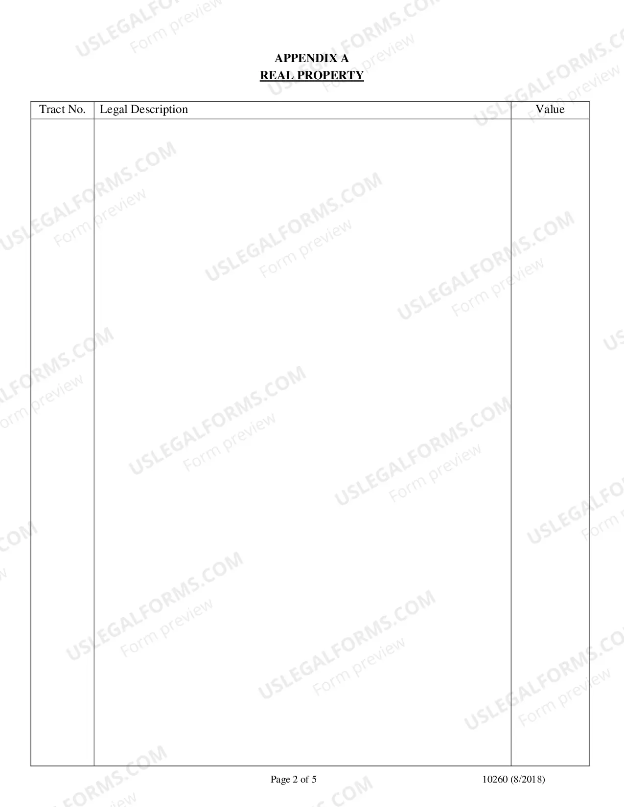 Preview Inventory of Property - Fillable