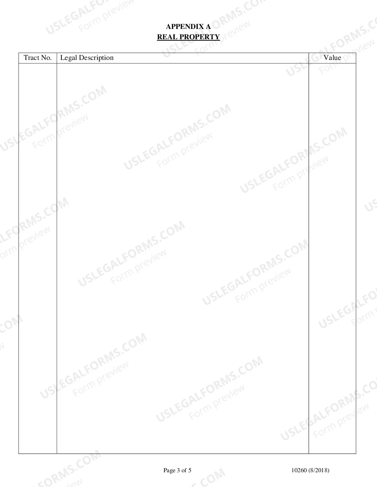 Preview Inventory of Property - Fillable