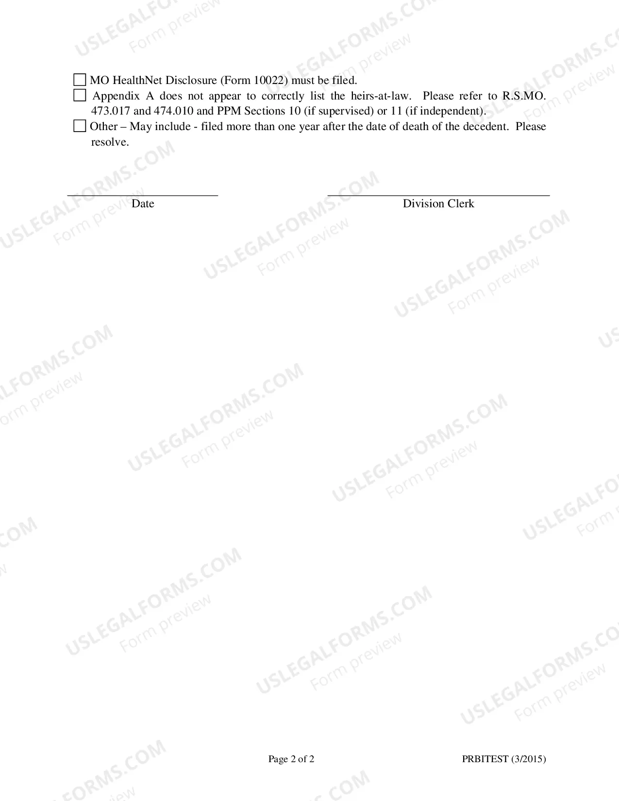 Preview Intestate