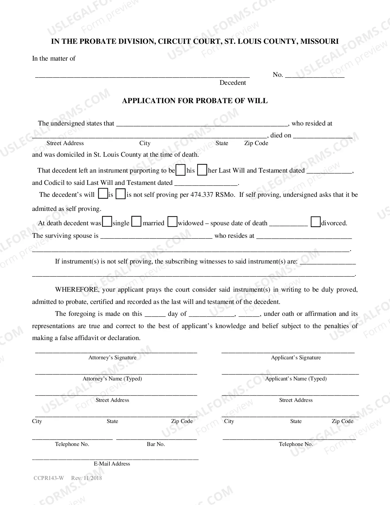 Preview Petition For Letters of Administration, Cum Testamento Annexo (C.T.A.)