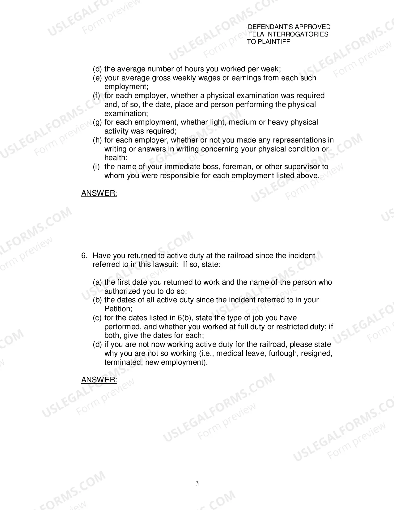 Preview Defendants Approved Fela Interrogatories To Plaintiff