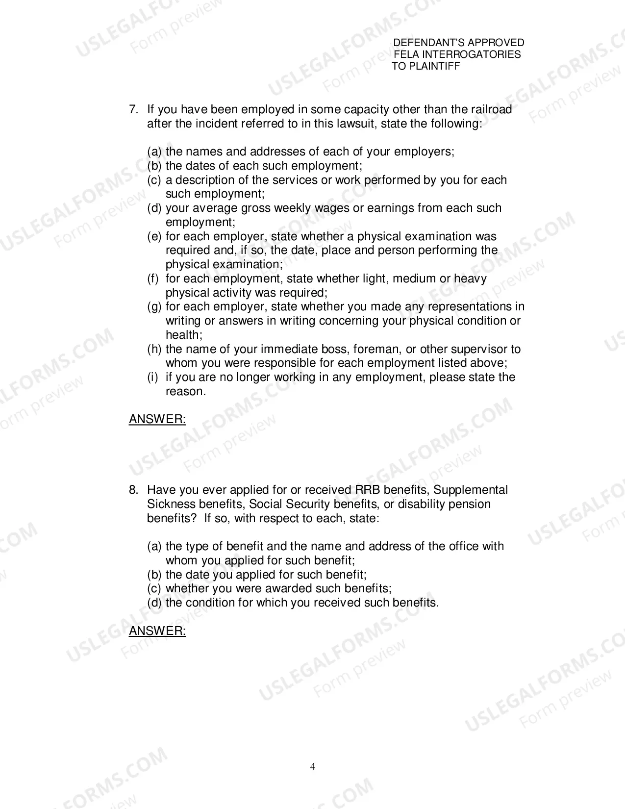 Preview Defendants Approved Fela Interrogatories To Plaintiff