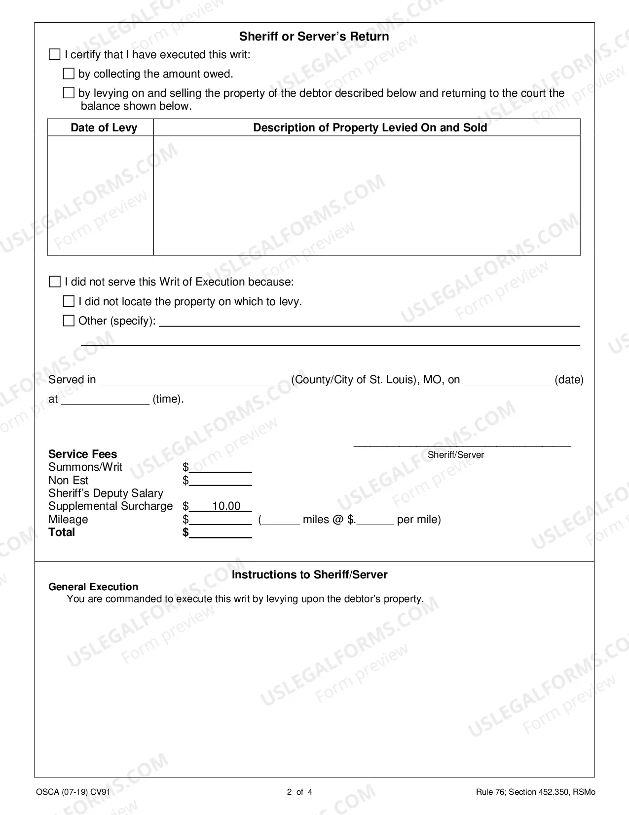 Preview Execution Application and Order