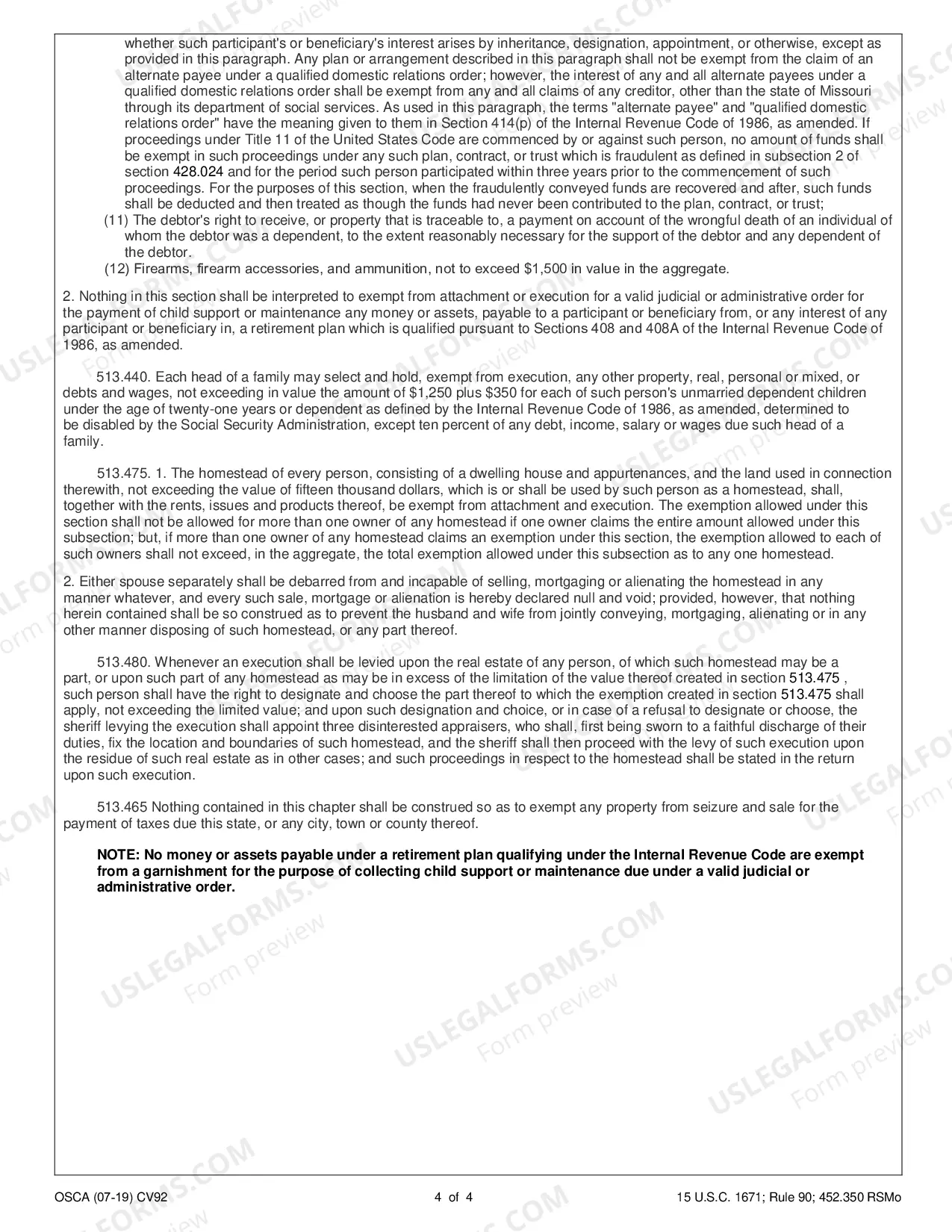 Preview Garnishment Application and Order