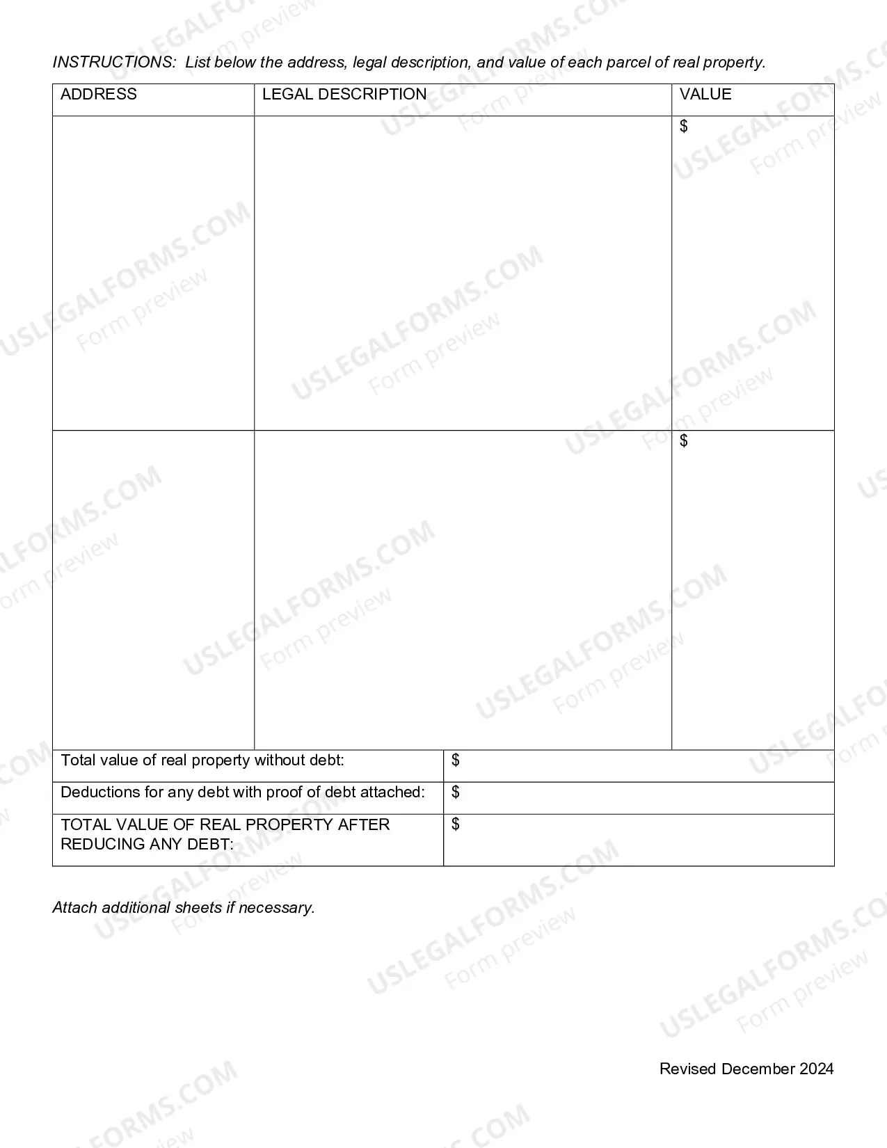Preview Affidavit For Collection of Small Estate