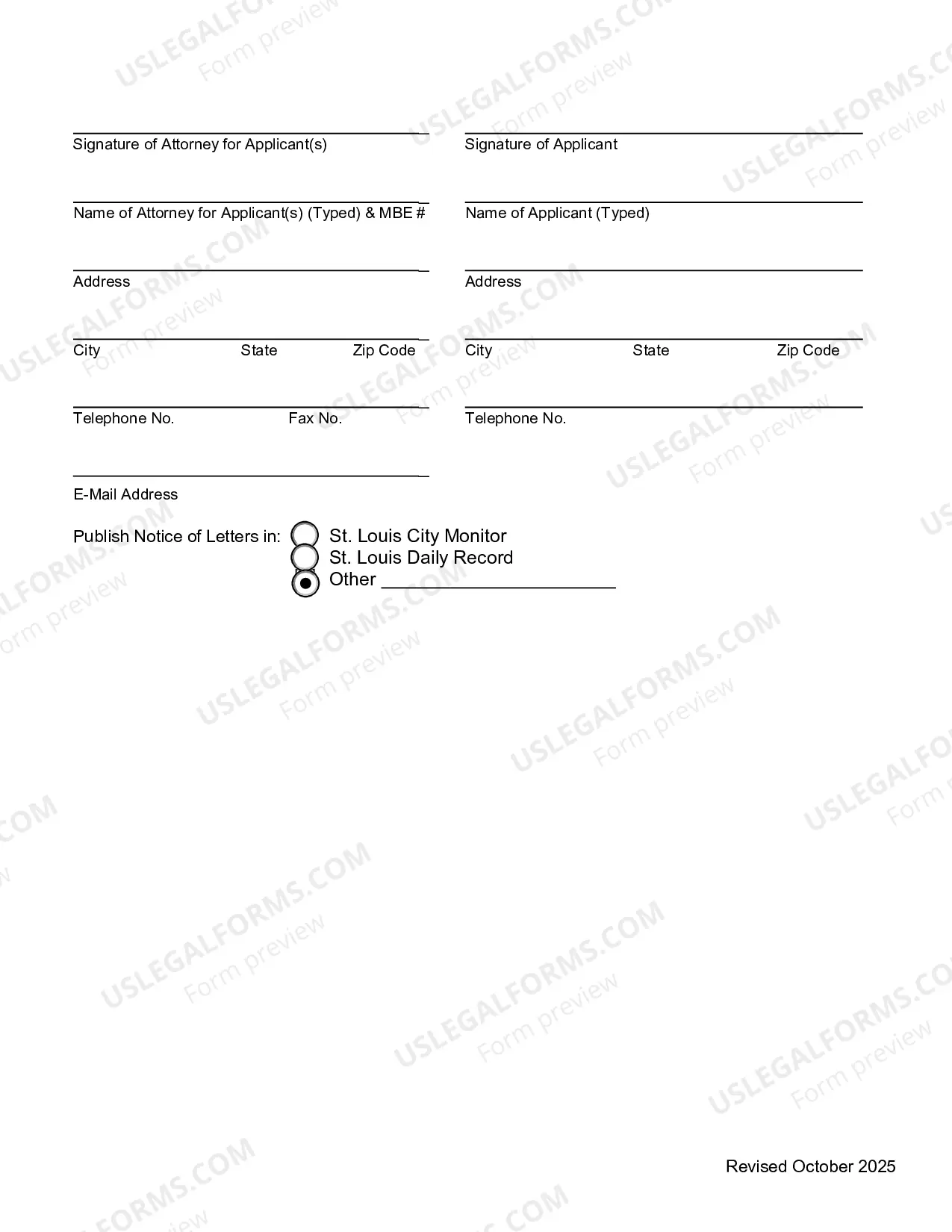 Preview Application For Letters of Administration