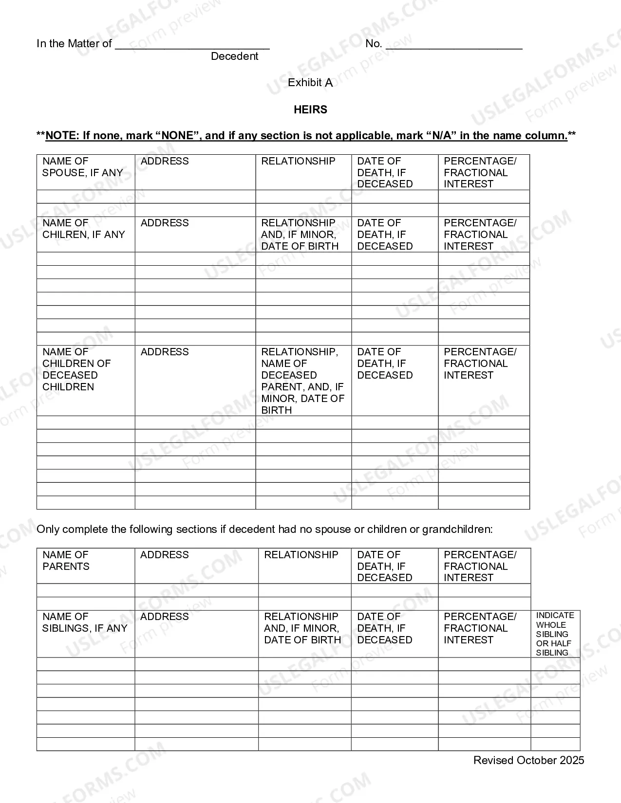 Preview Application For Letters of Administration
