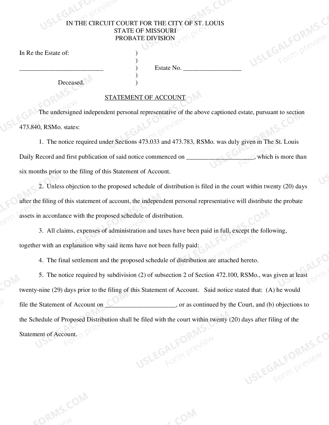 Preview Application For Probate of Will