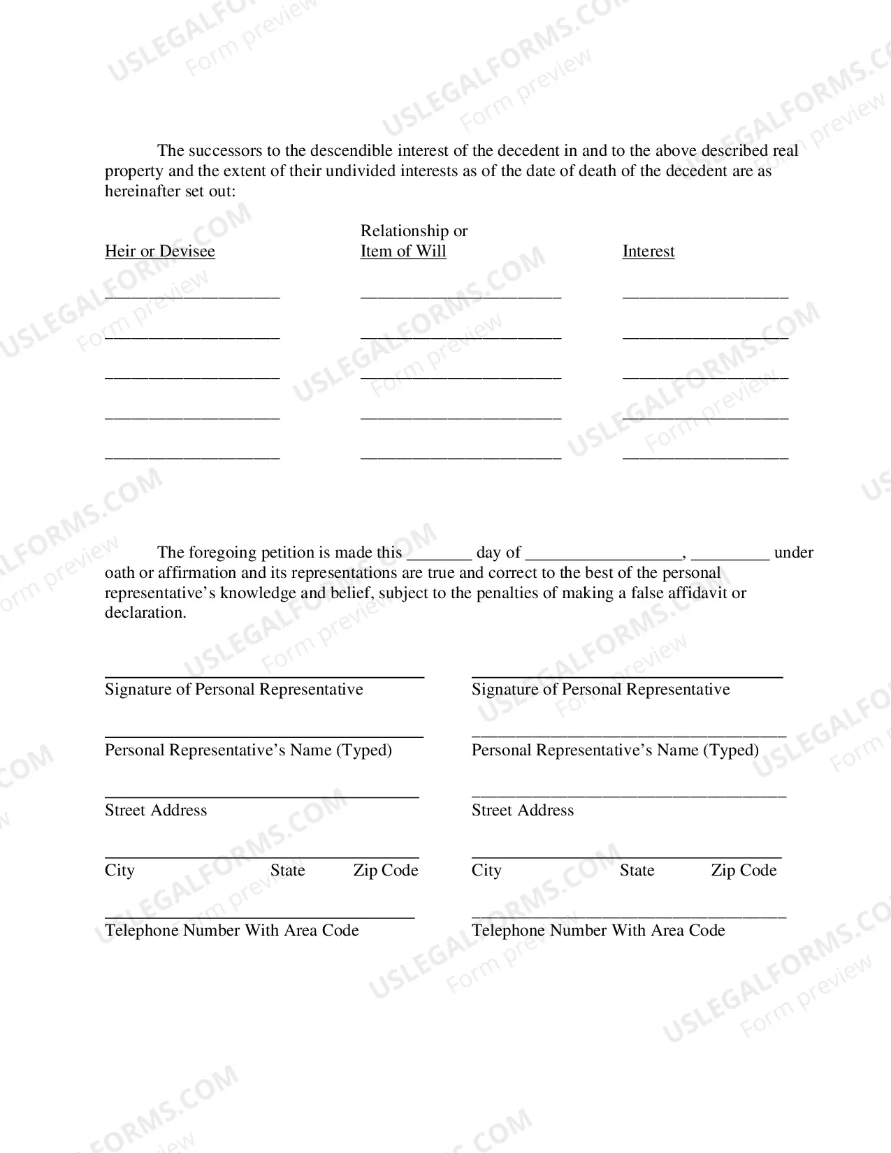 Preview Proposed Schedule of Distribution