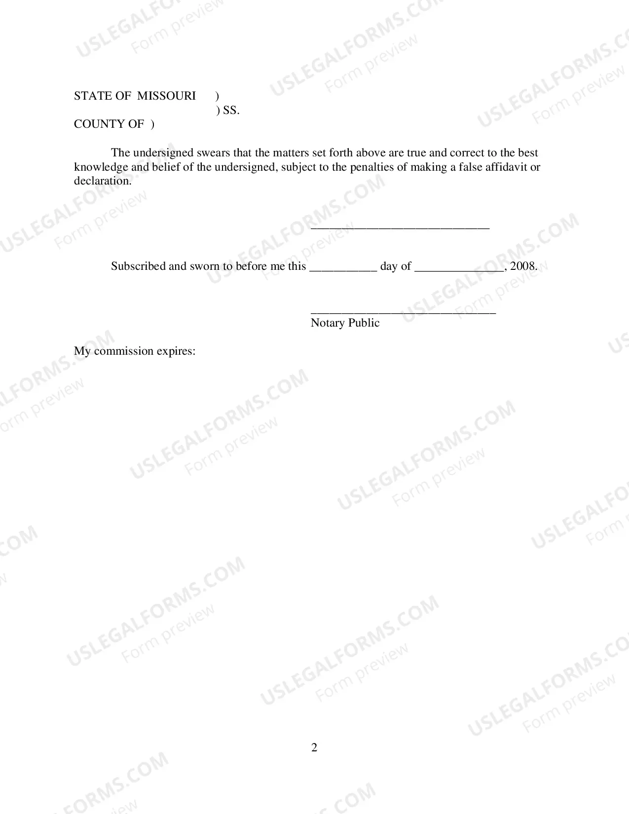 Preview Notice of Filing