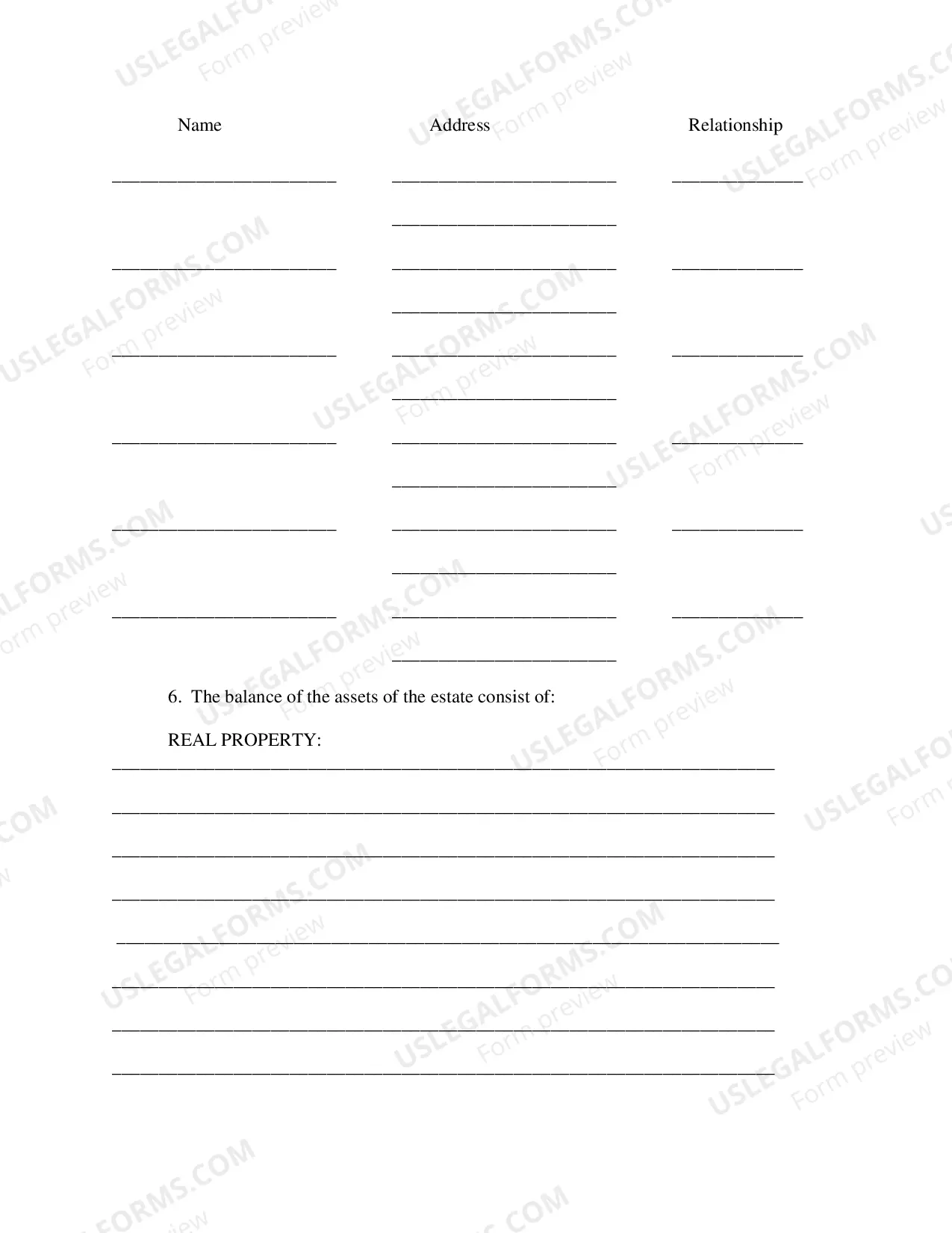 Preview Petition To Dispense With Administration