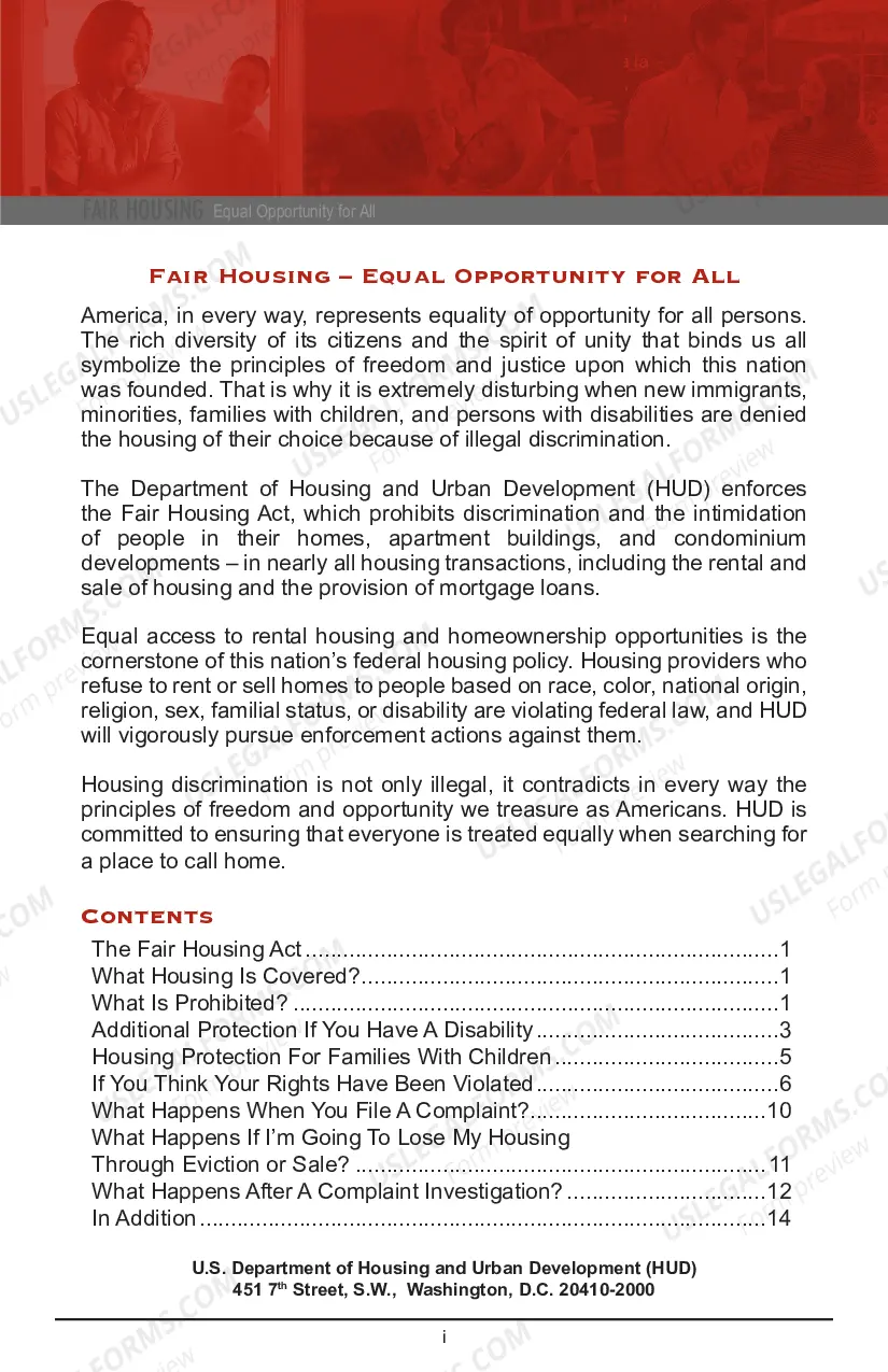 Preview Fair Housing-Equal Opportunity Brochure