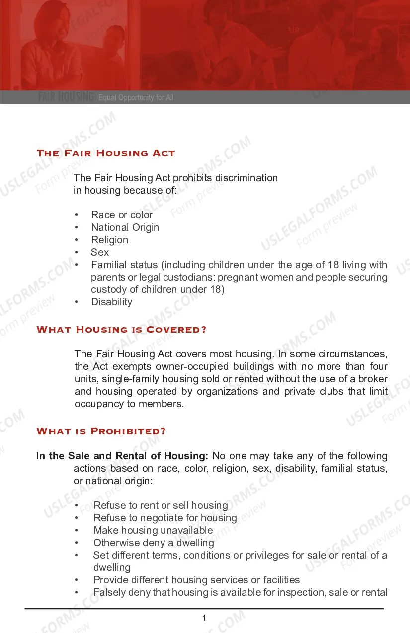 Preview Fair Housing-Equal Opportunity Brochure